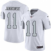 Nike Men & Women & Youth Raiders 11 Sebastian Janikowski White Color Rush Limited Jersey,baseball caps,new era cap wholesale,wholesale hats